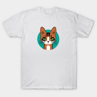 Brown cat illustration T-Shirt